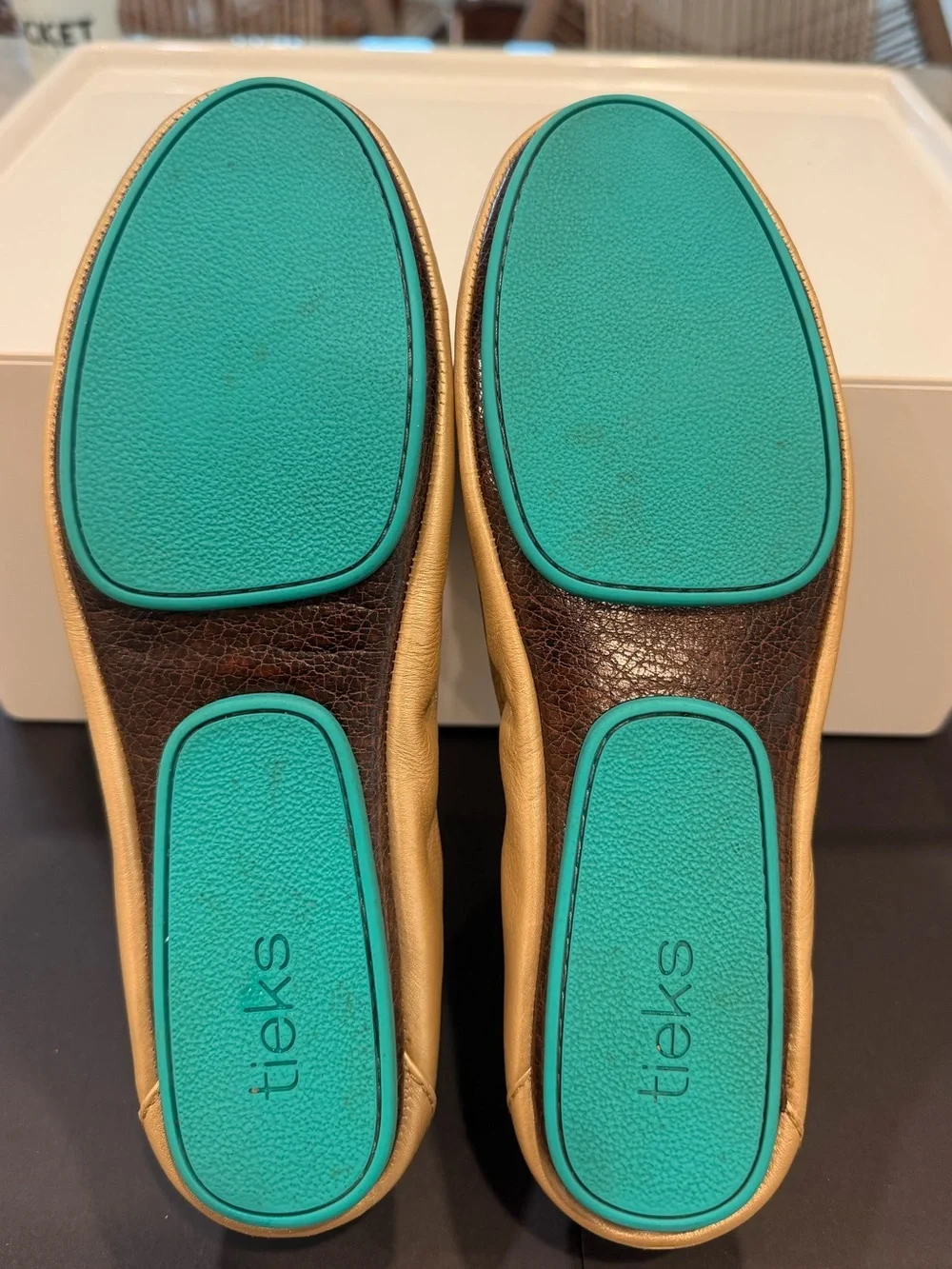 Tieks by Gavrieli Metallic Gold Ballet Flats – Size 7
